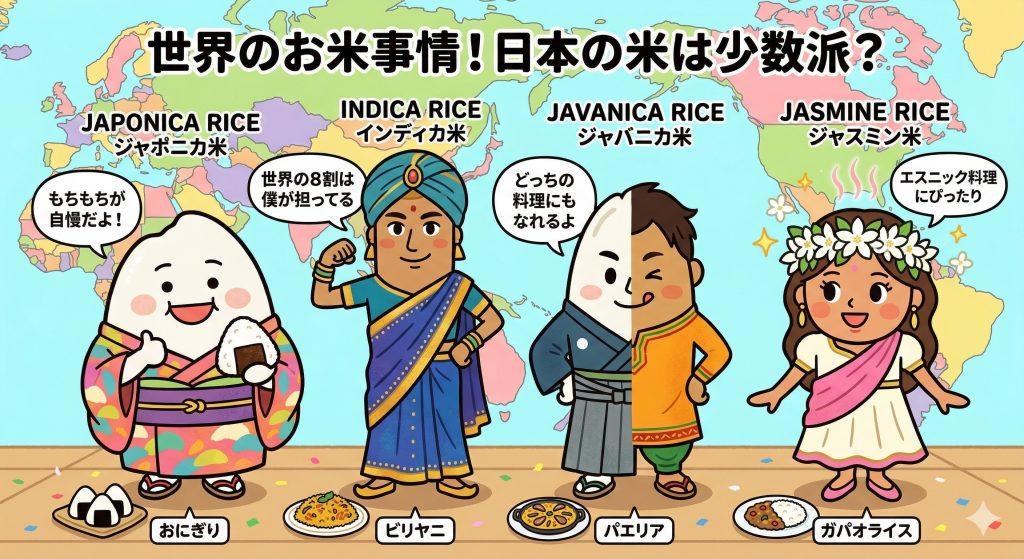 世界のお米事情！