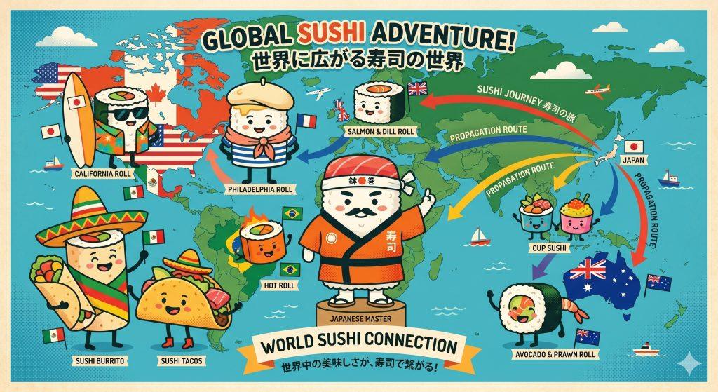 さらに広がる寿司の世界！海外の寿司をはじめとするモード寿司