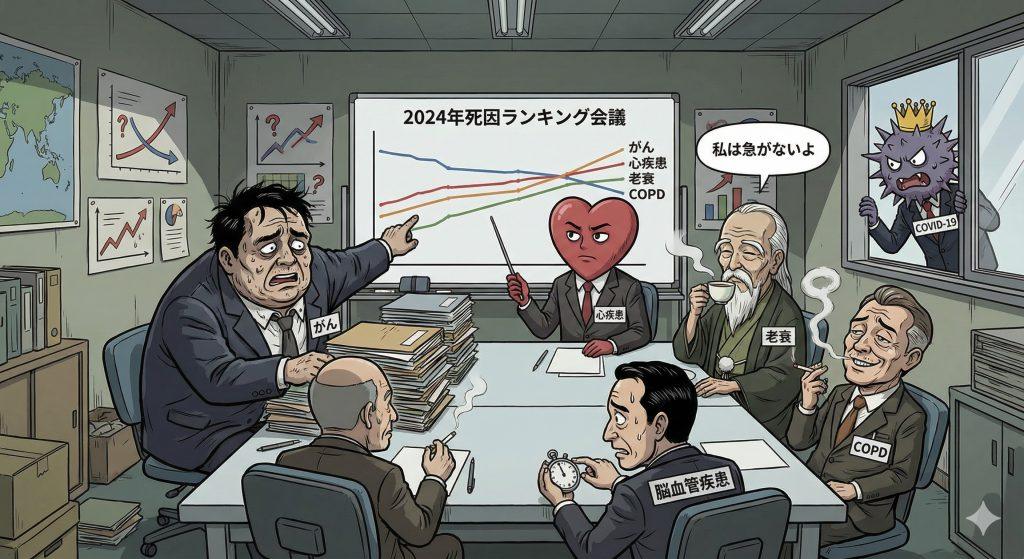 日本の死因第3位は「老衰」。世界との比較で見える健康のリアル