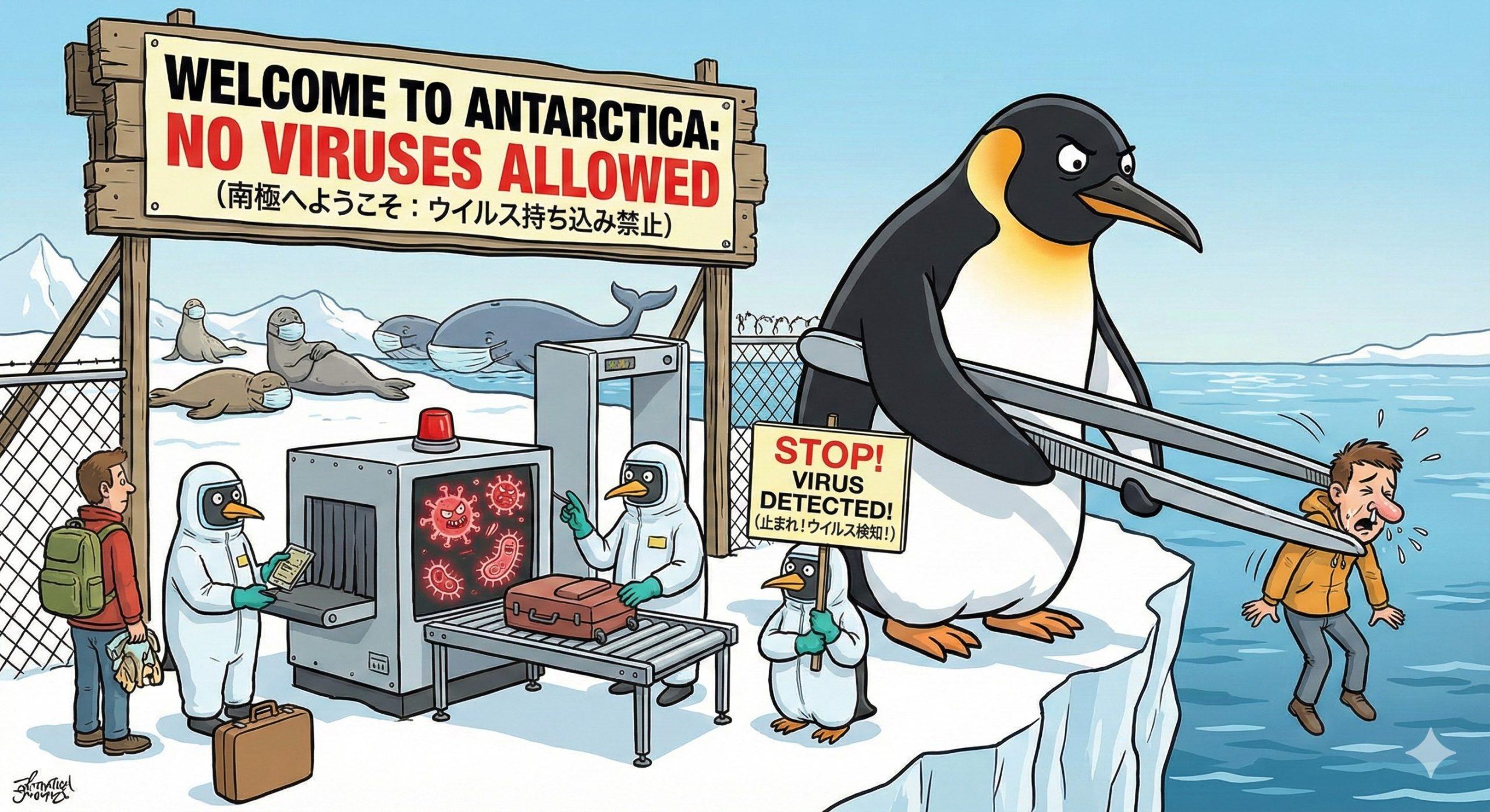 南極はどんなに寒くても風邪をひかない！？その理由とは？