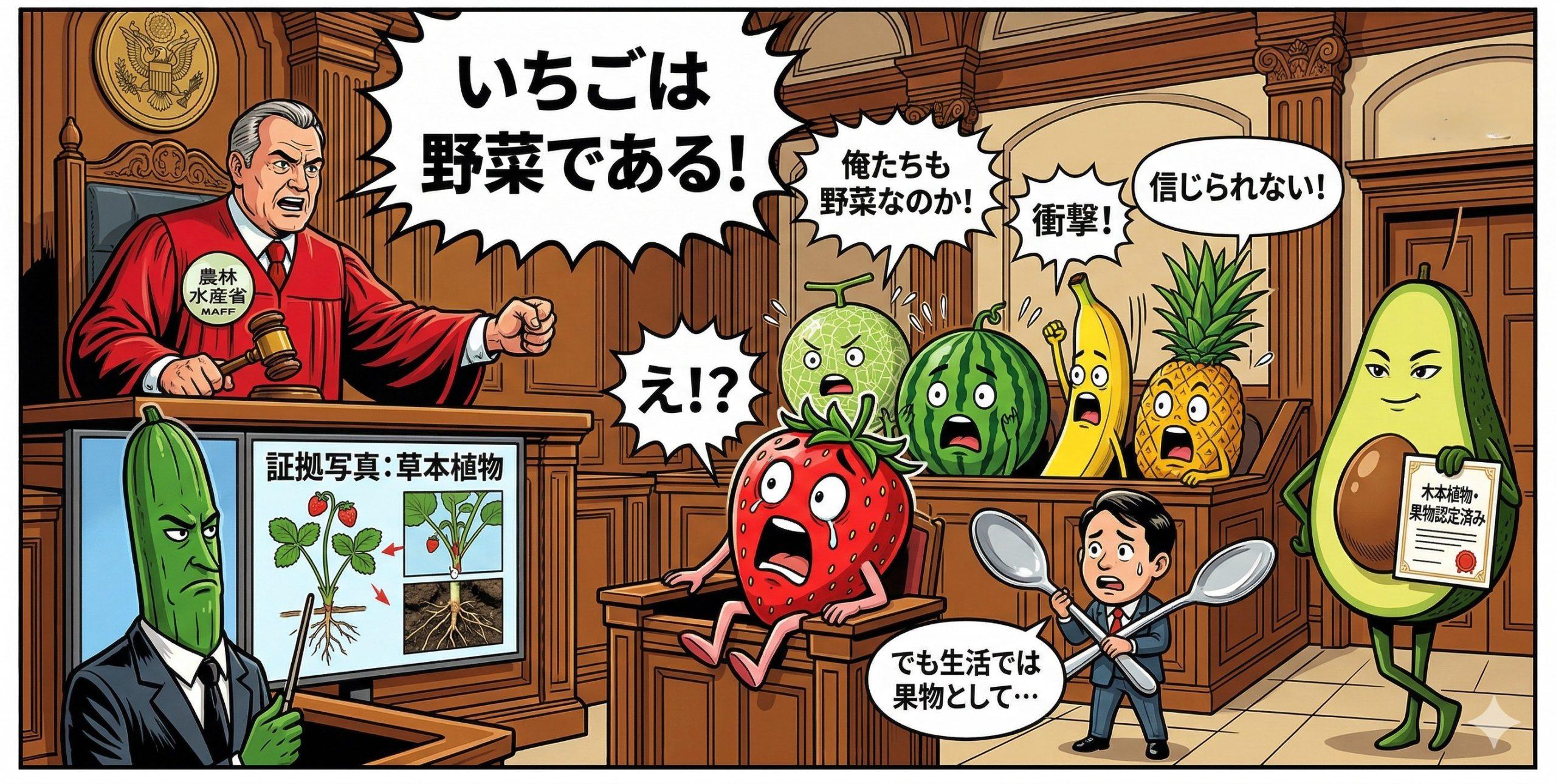 いちごは野菜だった！？国が定める分類基準とは