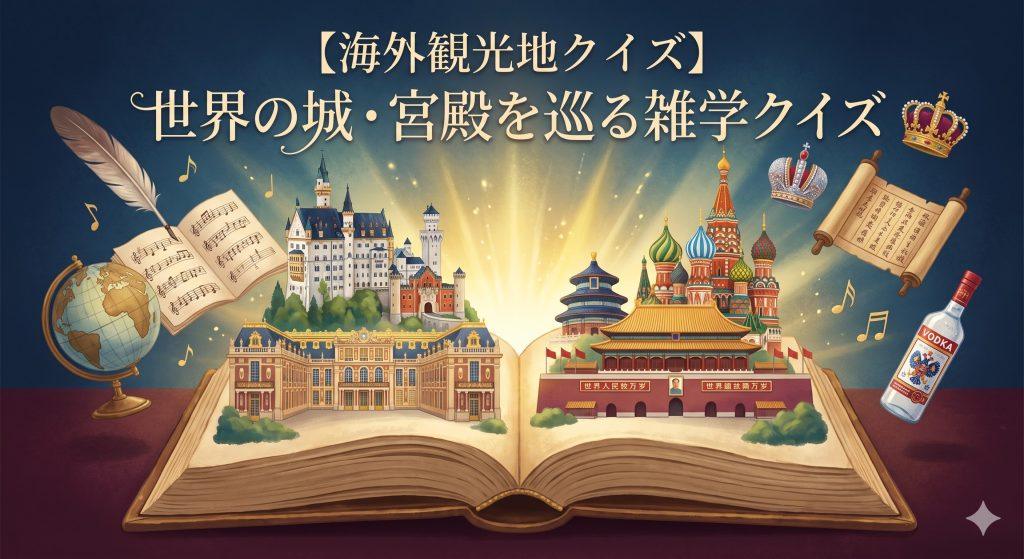 【海外観光地クイズ】世界の城・宮殿を巡る雑学クイズ全10問【初級～上級】