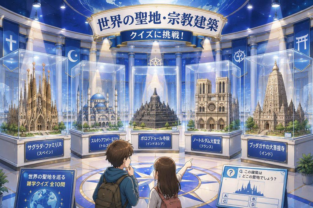 【海外観光地クイズ】世界の聖地・宗教建築を巡る雑学クイズ全10問