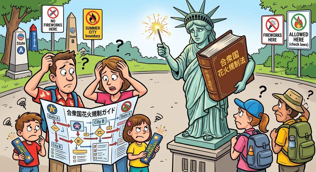 アメリカの複雑すぎる花火規制