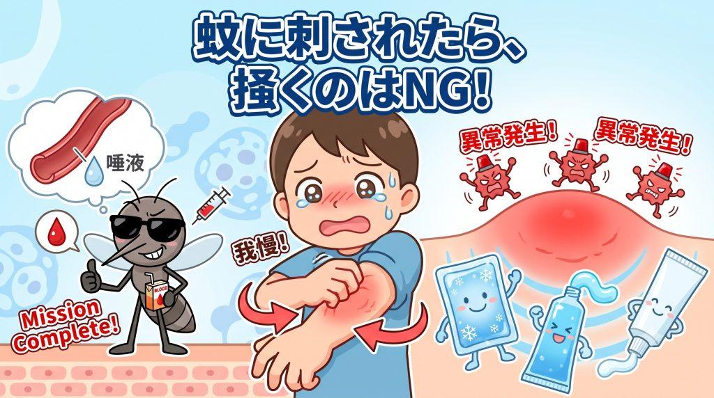 蚊に刺されるとなぜかゆくなる?