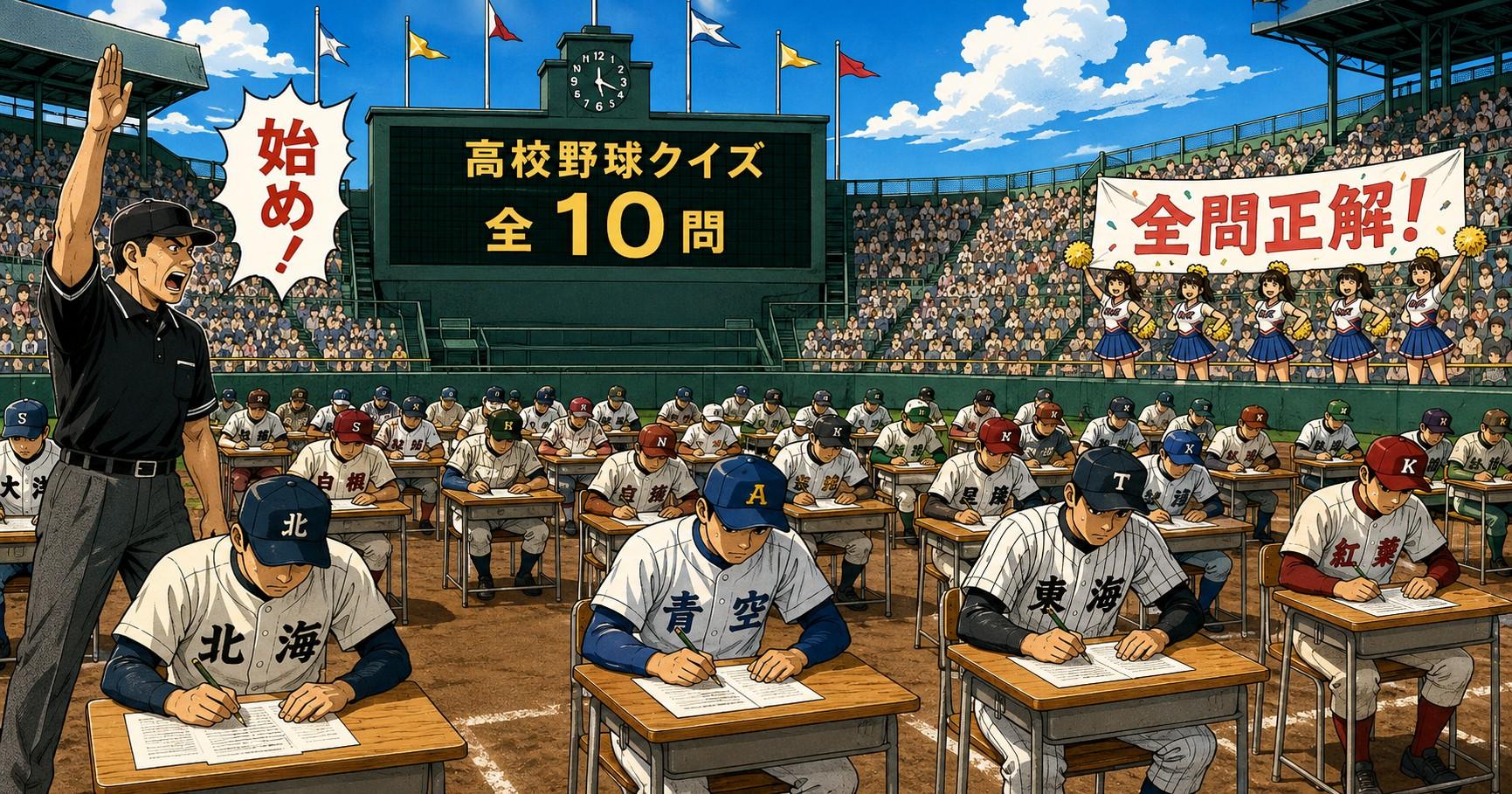 高校野球クイズのアイキャッチ画像